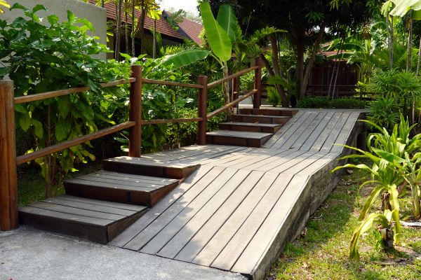 Wood Ramp Installation in Newport Beach