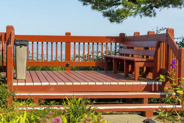 Redwood Deck Construction in Newport Beach